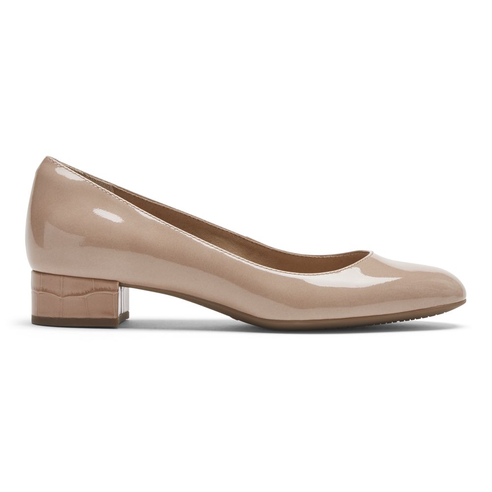 Rockport Canada Total Motion Maricel Heel - Womens Pumps Beige (NAC628571)